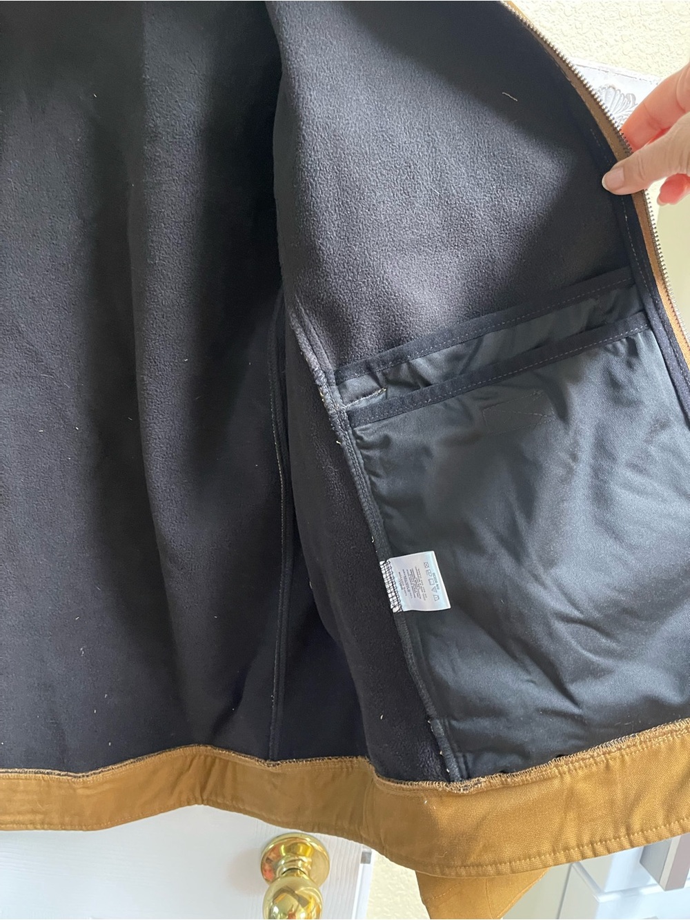 CAT Men's Tan Softshell Performance Jacket - Picture 9 of 15